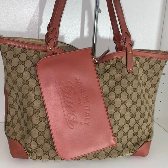 Authentic Rare Gucci GG Tote Bag - Picture 9 of 17